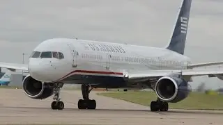5 757s Takeoffs On 23L at Manchester Airport