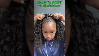 STUNNING Curly Half Wig + Fulani Braids Jayda Wayda Inspired Hairstyle