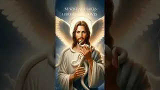✝️BE WISE AS A SNAKE🐍HARMLESS AS A DOVE🕊 #jesus #shorts #power #wisdom #god #christian #snake #dove