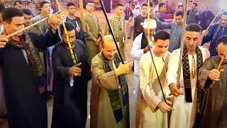 رقص العمده حمدي الدرملي مع الريس شحات البنجاوي من افراح ال ابو شنيف بالنخيله