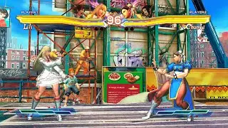 Lily & Asuka vs Chun-Li & Juri (Hardest AI) - Street Fighter X Tekken