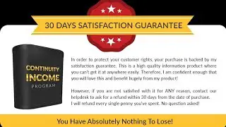 How to start Continuous Generation of Income Part-1 step by step full course learn seo step by step