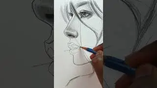Easy Drawing Trick Artists Use 🤯 #sketch #drawing