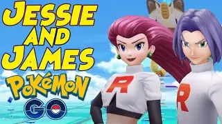 Beating JESSIE and JAMES from the Meowth Balloon in Pokemon GO