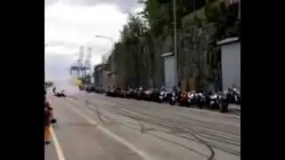 Bomber Magazine rider highside crash