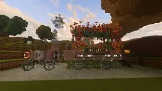 Creativerse Co-op Server with Moktoa: Steampunk Style Flower Cart Blueprint by Vyrecraft