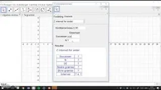 konfidensinterval for p i GeoGebra