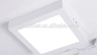 18W Battery Powered Super Bright Surface Square Led Panel Light