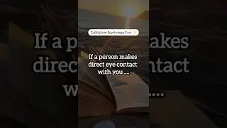 If they look into your eyes... 🤫 | Psychological Love Facts #Shorts