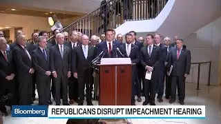 Republicans Storm Closed-Door Democratic Impeachment Hearing