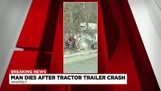 Driver dead following tractor-trailer crash in Whately