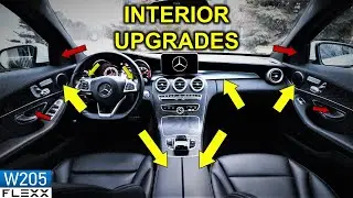 Недорогие обновления интерьера Mercedes W205 C-класса 2015+.