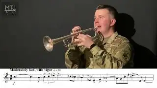 Hindemith - Symphony in B Flat, trumpet excerpt, Ryan Brewer