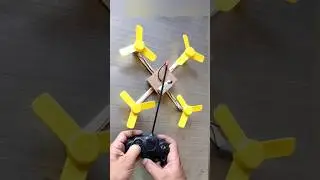 How to make flying RC drone #diycrafts #toys #flyingdrone #drone