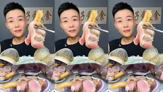 🦐🦪 ASMR Seafood Mukbang | Eating Raw Spicy Shellfish Feast | Ultimate Fresh Seafood Platter #052
