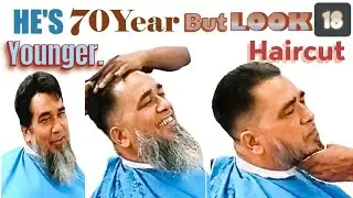 He's 70 But Looks 15 Years Younger With This Haircut! || Look 10YEAR Younger! || BD HAIRCUT1122
