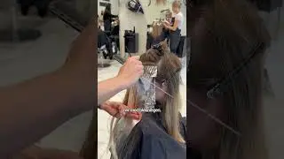 Blonda slingor med balayage effekt #hair #balayage #balayagetutorials