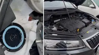 Kraftstofffilter Dieselfilter wechseln Skoda Karoq / urdu / Hindi 