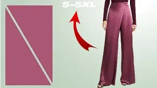 Very Easy🔥Trendy Pants Pattern for All Sizes! (S-5XL)