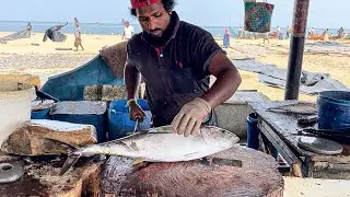 Extreme Tuna Fish Cutting Skill! 🔪🐟 Fast & Flawless Seafood Mastery at Local Market #fishcutting