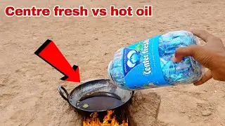 Hot oil vs Centre Fresh With Pulce Candy || New Experiment 2024 || ये क्या हो गया सेंटर फ्रेश को ?