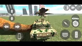 Dinosaurs in Michael house VS Tank indian bike's driving 3D gameplay #indianbikedriving3d