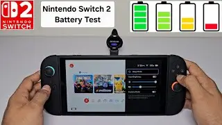 Тест разряда батареи Nintendo Switch 2 (от 100% до 0%)