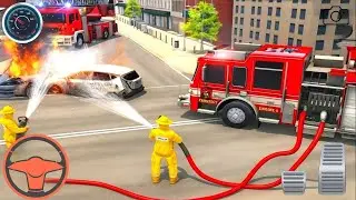 Rescue Firefighter Hero - Fire Truck City Rescue Simulator - 911 US Emergency Fire Truck Driving 3D