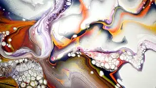 (584) Fluidity ~ Abstract acrylic pour painting ~ Playing with thin paints ~ #StayCreative