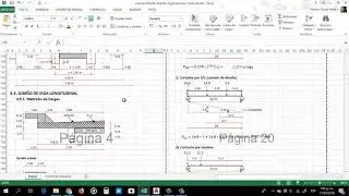 Plantilla excel diseño de puente tipo viga losa  23m