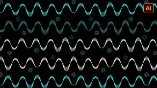 Sound Waves Pattern | Music Waves Pattern Illustration | Adobe Illustrator Tutorial