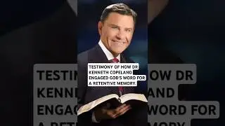 TESTIMONY OF HOW DR KENNETH COPELAND ENGAGED GOD'S WORD FOR A RETENTIVE MEMORY.- Pastor Oyedepo Jnr