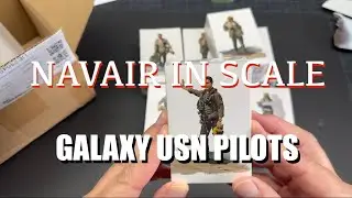 Unboxing and review of Galaxy 1/48 US Navy Pilots