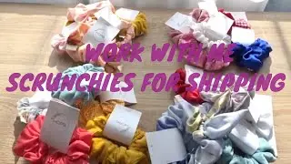 Work with me//Prepping a few big scrunchies campaign orders for influencers