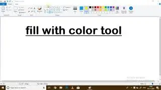 Fill with colour tool