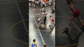 One of today’s wrestling matches 