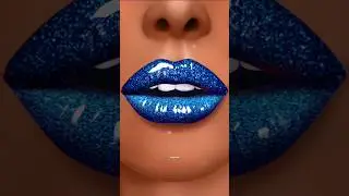 Satisfying Lip Painting Process | Digital Art ASMR No Talking #animation #lipstick #asmr #shorts