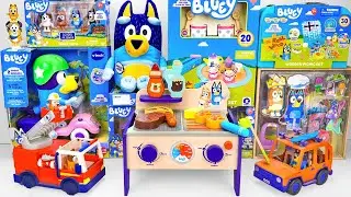 Bluey Toy Collection Unboxing Review 🐾 Bluey Wooden BBQ and Salad Set & Bluey Fire Truck Playset