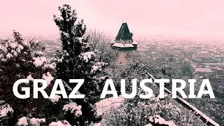 GRAZ  SCHLOSSBERG  -  mit Schnee am Weihnachtstag 2025