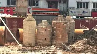 BASEMENT EXCAVATION BORED PILE
