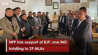 March 3 12:30 PM Update : NPP has support of BJP, one IND totalling to 29 MLAs