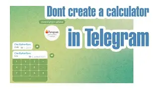 That's why you shouldn't create a calculator in Telegram using the bot API