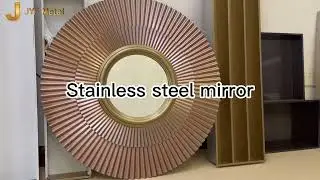 Stylish Rose Gold Stainless Steel Decorative Mirrors | Perfect for Modern Interiors