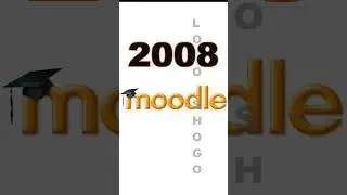 Moodle Logo Evolution #moodle #online #system
