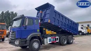 blue hohan nx dump truck 6x4 truck #factory #trucking #howo
