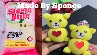 Easy Teddy Bear Making Idea🧸| Sponge S Teddy Bear Kaise Banaye |How To Make Teddy Bear At Home teddy