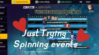Jujutsu Kaisen (JJK) X Free Fire Max Spinning Events #freefire #jujutsukaisen #freefireevent 