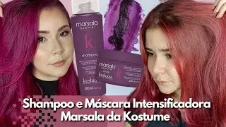 Shampoo e Máscara Intensificadora MARSALA da KOSTUME ''Nova Embalagem'' Será que Mudou?