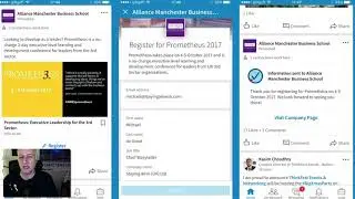 Adverts on LinkedIn for Events - LinkedIn Lectures @stayingaliveuk
