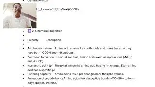 Properties of Alpha Amino acids 
